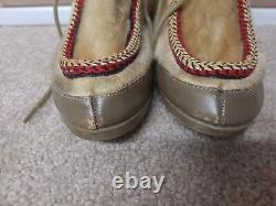 Vintage Antique Native American Indian Rubber Sole Winter Boot Moccasin Sz 6.5