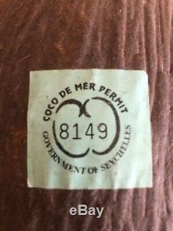 Vintage Antique Rare Original Coco De Mer Nut Seed