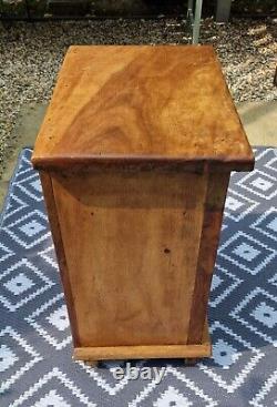 Vintage Antique Solid Wood Original Hand Made Indian Bedside Occasional Table