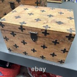 Vintage Antique Solid Wood Storage Trunks Chests Boxes Nesting