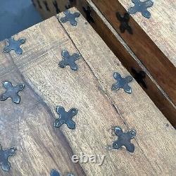 Vintage Antique Solid Wood Storage Trunks Chests Boxes Nesting