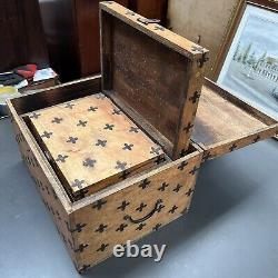 Vintage Antique Solid Wood Storage Trunks Chests Boxes Nesting