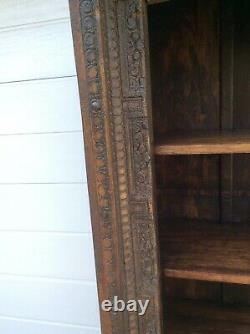 Vintage Artisan shelving unit created from an antique window frame, Indian