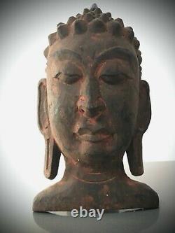 Vintage Buddha Mask. Kathmandu, Nepal. Tibet. India. Particularly Serene