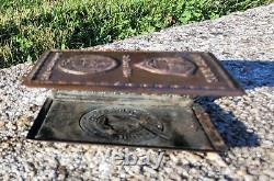Vintage Early Indian Motorcycle Dealership Match Safe Antique Cigar Scout Chief