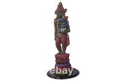 Vintage Ganesh Lakshmi Statue Antique Parvati Sculpture Hindu Goddess Figurine