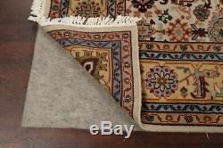 Vintage Geometric Indo Heriz Oriental Area Rug Hand-knotted Wool Carpet 9x12 ft