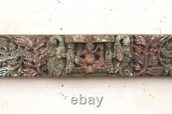 Vintage Hand Carved Wooden Wall Panel Old Wall Hanging Home Decorative BV-56