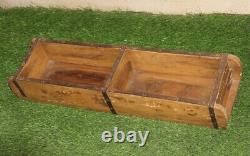 Vintage Handcrafted Old Wooden Brick Mould- Double /Planter 9895