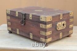 Vintage Handmade Wooden Jewelry/Storage Box Antique Home Decor Collectible BN-79
