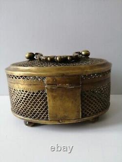 Vintage Indian Brass Pann Box
