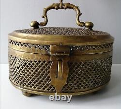 Vintage Indian Brass Pann Box