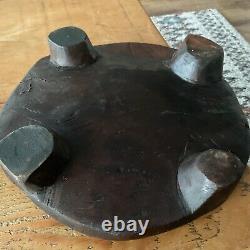 Vintage Indian Bread Making Board Rare Item