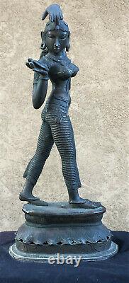 Vintage Indian Bronze Of A Dancing Woman