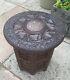 Vintage Indian Carved Wooden Inlaid Folding Side Table