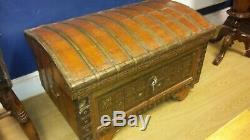 Vintage Indian Dowry Chest On Wheels Can Deliver