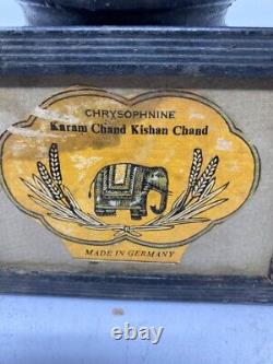 Vintage Indian Dye Co Karam Chand Kishan chand Chrysophenine Print Frame 6 x 4