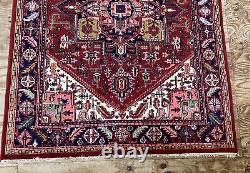 Vintage Indian Large Hand Knotted Medallion Carpet