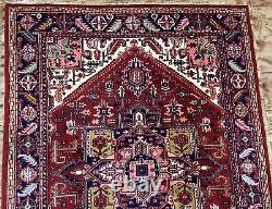 Vintage Indian Large Hand Knotted Medallion Carpet