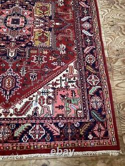 Vintage Indian Large Hand Knotted Medallion Carpet