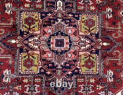 Vintage Indian Large Hand Knotted Medallion Carpet