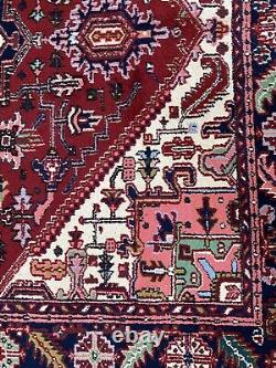 Vintage Indian Large Hand Knotted Medallion Carpet