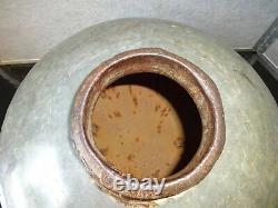 Vintage Indian Metal Riveted Water Pot Bowl