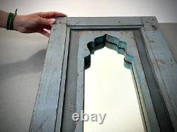 Vintage Indian Mirror Large Architectural Salvage Repurposed Art Deco Door Panel