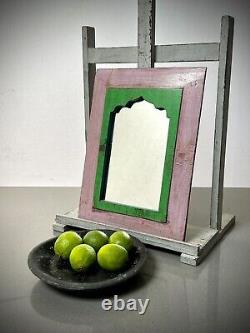 Vintage Indian Mirrors Pair Architectural Salvage Repurposed Art Deco Door Panel