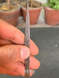 Vintage Indian Old Antique Iron Hand Crafted Tribal Kitchenware Spoon Oil Spoon