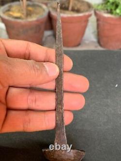 Vintage Indian Old Antique Iron Hand Crafted Tribal Kitchenware Spoon Oil Spoon