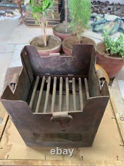 Vintage Indian Old Iron Barbeque Tandoor Stove Charcoal Cooking Gas Stove Sigdi