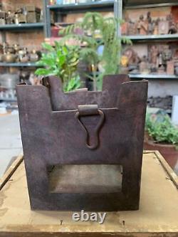 Vintage Indian Old Iron Barbeque Tandoor Stove Charcoal Cooking Gas Stove Sigdi