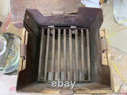 Vintage Indian Old Iron Barbeque Tandoor Stove Charcoal Cooking Gas Stove Sigdi