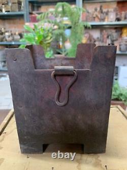 Vintage Indian Old Iron Barbeque Tandoor Stove Charcoal Cooking Gas Stove Sigdi