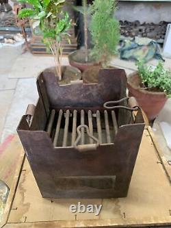 Vintage Indian Old Iron Barbeque Tandoor Stove Charcoal Cooking Gas Stove Sigdi