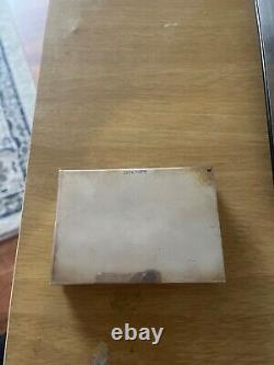 Vintage Indian Silver & ENamelled Box 181g