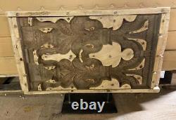 Vintage Indian Wooden Carved Mould Turned into a Decorative Interior Display