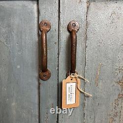 Vintage Indian Wooden Cupboard Rustic Blue Unit With 2 Doors -Vintage Cupboard