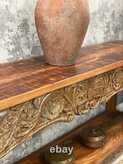 Vintage Indian carved Console table