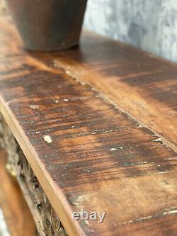 Vintage Indian carved Console table