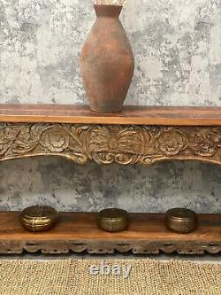 Vintage Indian carved Console table