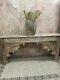 Vintage Indian Carved Console Table With Original Patina