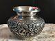 Vintage Indian Silver Vase With Chased Decoration Perfect For A Dressing Table