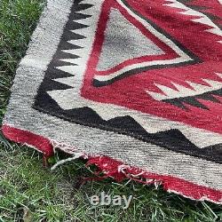 Vintage Navajo Wool Blanket Rug Native American Indian Textile Antique 62x52