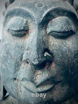 Vintage Nepalese Buddha Mask. Kathmandu, Nepal. Tibet. India. Hand-carved
