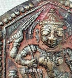 Vintage Old Antique Bell Metal Rare Goddess Kali Jewelry Stamp / Seal / Die Dye