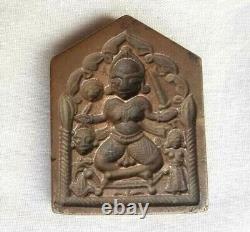 Vintage Old Antique Bell Metal Rare Hindu Goddess Kali Jewelry Stamp / Die Dye