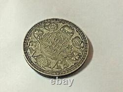 Vintage Old George VI King Emperor One Rupee India 1941 Rare Silver Coin