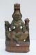 Vintage Old Hand Carved Wooden Goddess Laxmi Wall Hanging Figurine Statue Nh2263